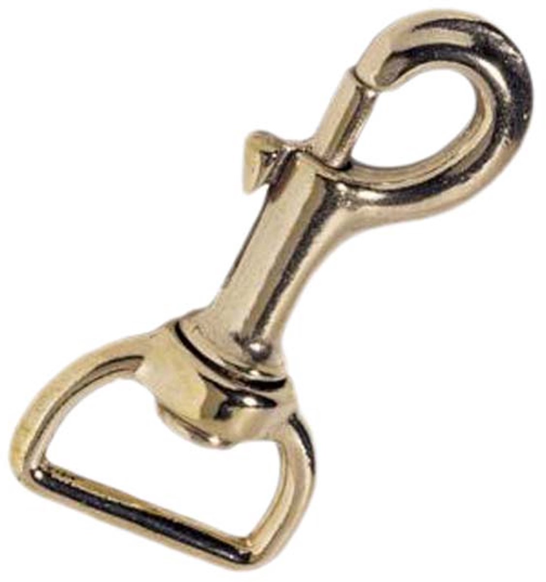 Kong Italy Bronze Squared Rotary Ring Connector Karabijnhaak Goud 3/4