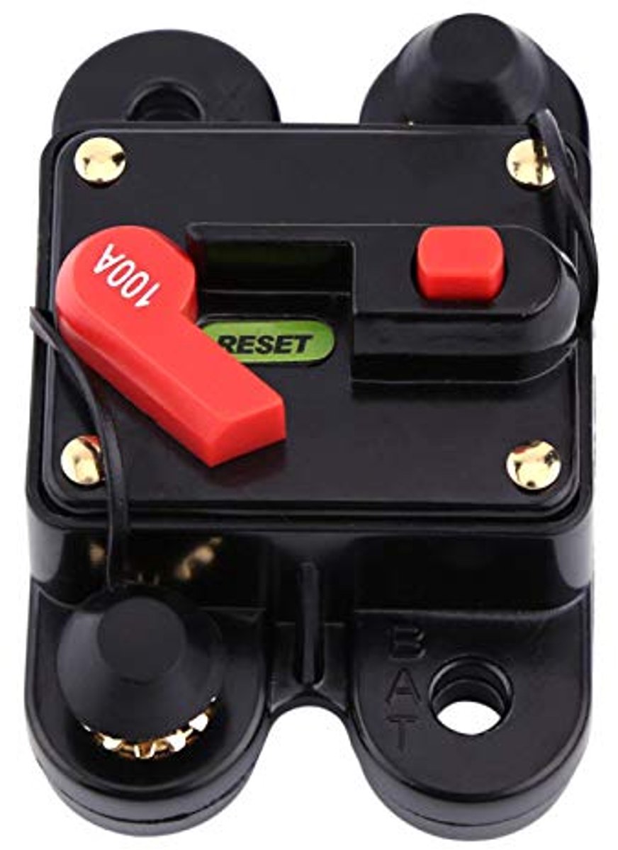 Automatische DC Stroomonderbreker voor 12V-24V Auto, Marine en Off-Grid Toepassingen - Resetfunctie