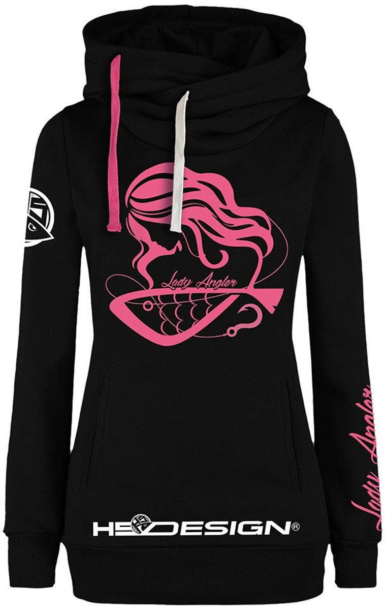 Hotspot Design Angler Sweatshirt Met Rits Vrouw Zwart