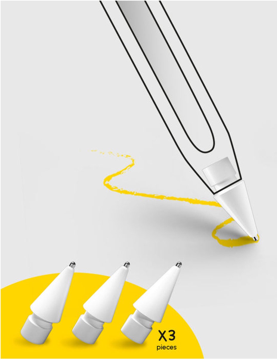 Doodroo Vervangende Metalen Tips - voor Apple Pencils van de 1e en 2e generatie