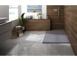 Kinedo Kinerock douche bak steengrijs 120x90x4 cm