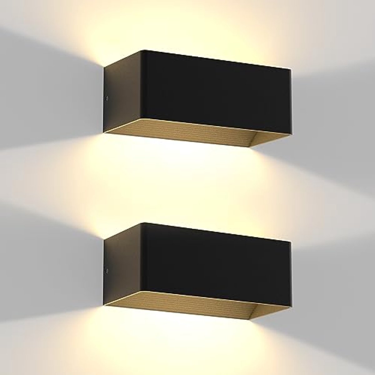 Set van 2 LED Wandlampen - Verstelbare Wandverlichting voor Binnen met Warm Wit Licht 3000K