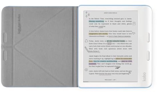 Donkerblauwe Kobo Libra SleepCover Case met Sleep/Wake Technology en 2-weg standaard van Merkloos — afbeelding 5