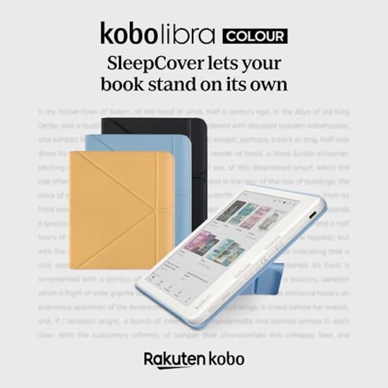Donkerblauwe Kobo Libra SleepCover Case met Sleep/Wake Technology en 2-weg standaard van Merkloos — afbeelding 2