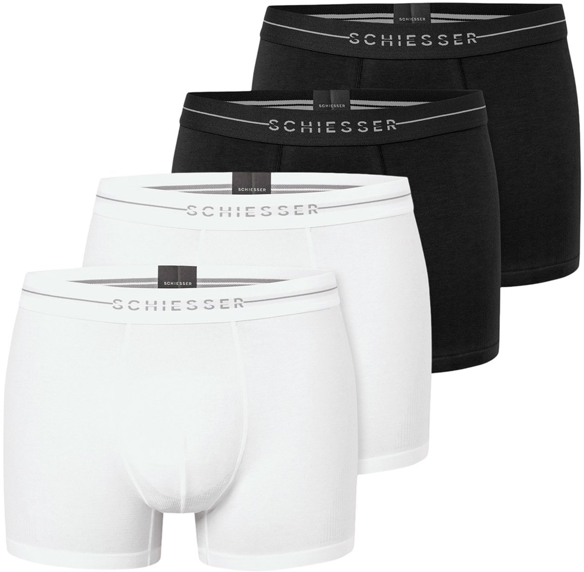 Schiesser Heren retro short / pant 4 pack Cotton Flex