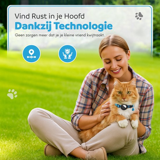 Halsband Voor Honden Met AirTag Houder | Real-Time GPS Tracking En Verstelbare Pasvorm Voor Alle Rassen