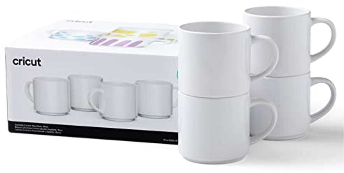 Upcycle Jouw Creativiteit met Lege Stapelbare Mokken - 4 Stuks Inklapbare Sublimatiemokken 300ml
