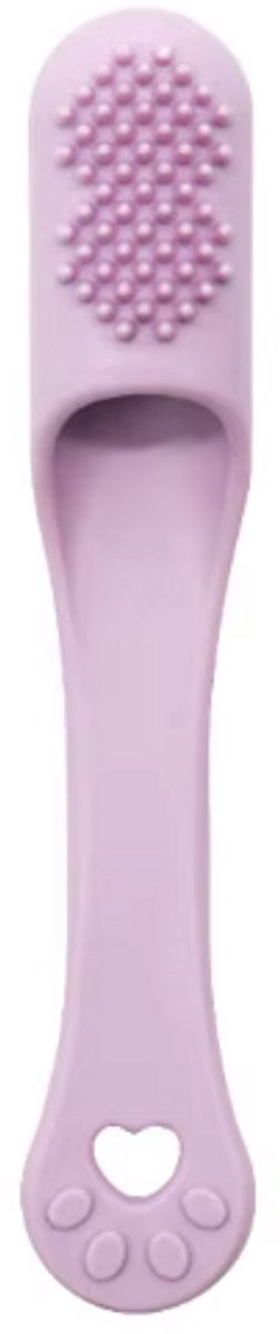 Rieba® Tandenborstel Hond & Kat - Tandenborstel Siliconen - Tanden - Honden - Katten - Tandverzorging - Tand Reinigen - Hondentandenborstel - Lila