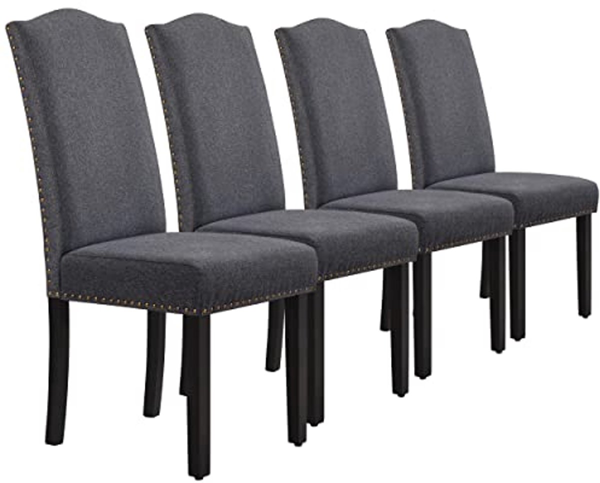 Set van 4 Hoge Rugleuning Eetkamerstoelen - Modern en Comfortabel