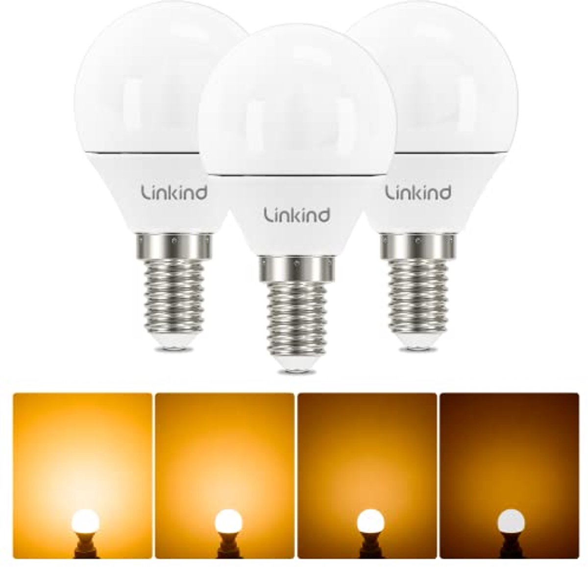Dimbare E14 LED Lamp 4,2W Warmwit - Vervangt 40W, 3 Stuks