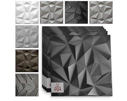 3D Wandpanelen van Polystyreen - Decoratieve Platen voor Muren en Plafonds 50x50cm 3 mm