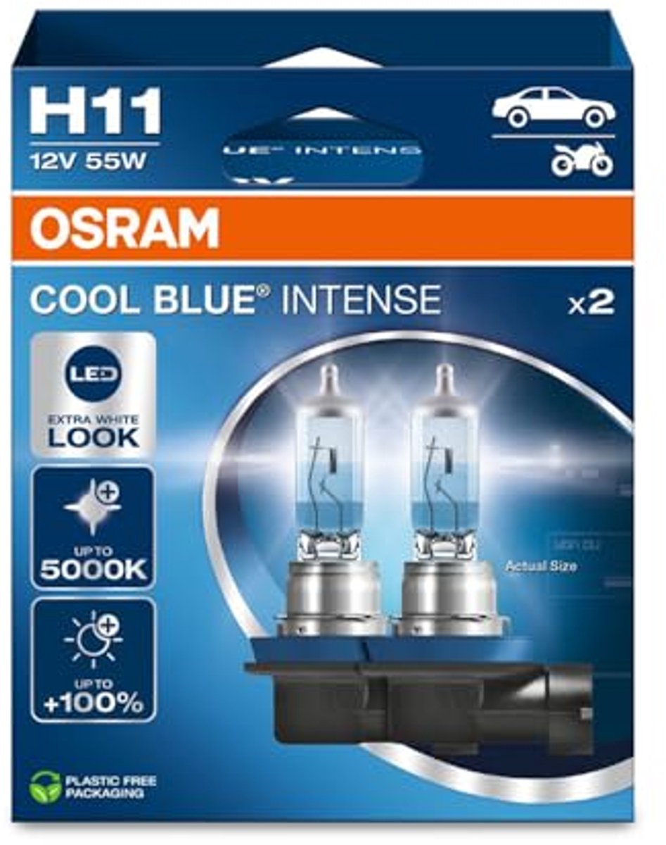 Helder H11 Halogeenkoplamp met 100% Meer Helderheid en LED-Look