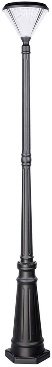 Iplux® - Paris - Hoge Solar Lantaarn 200cm - Warm wit - Lamp op zonne-energie