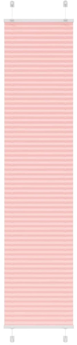 vidaXL - Plissé - rolgordijn - 40x200 - cm - stofbreedte - 39,4 - cm - polyester - roze