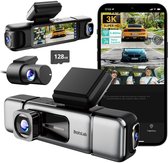 Botslab G980H 4CH 4K Wifi Gps 128gb 360 graden dashcam - 4-kanaals dashcam - 4K resolutie - Parkeermodus - App en Gps verbinding - Inclusief 128gb Micro SD kaart