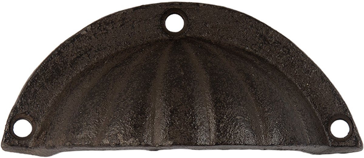 Clayre & Eef Handgreep 10x3x4 cm Bruin Metaal