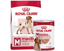 Royal Canin Medium Adult - 10 kg + Royal Canin Medium Adult Wet - 12 x 410 g