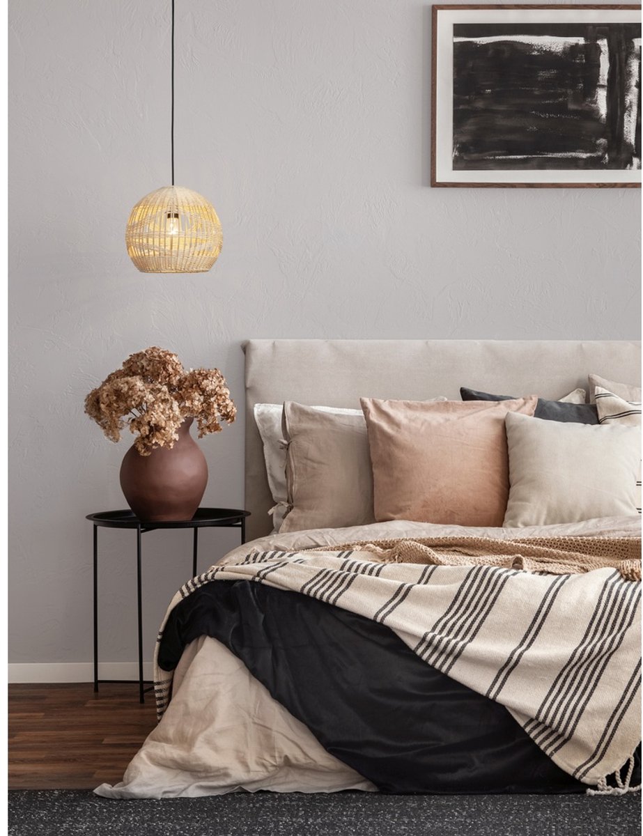 Lyora Rotan hanglamp Marlo Ø 30cm bol - 9586503