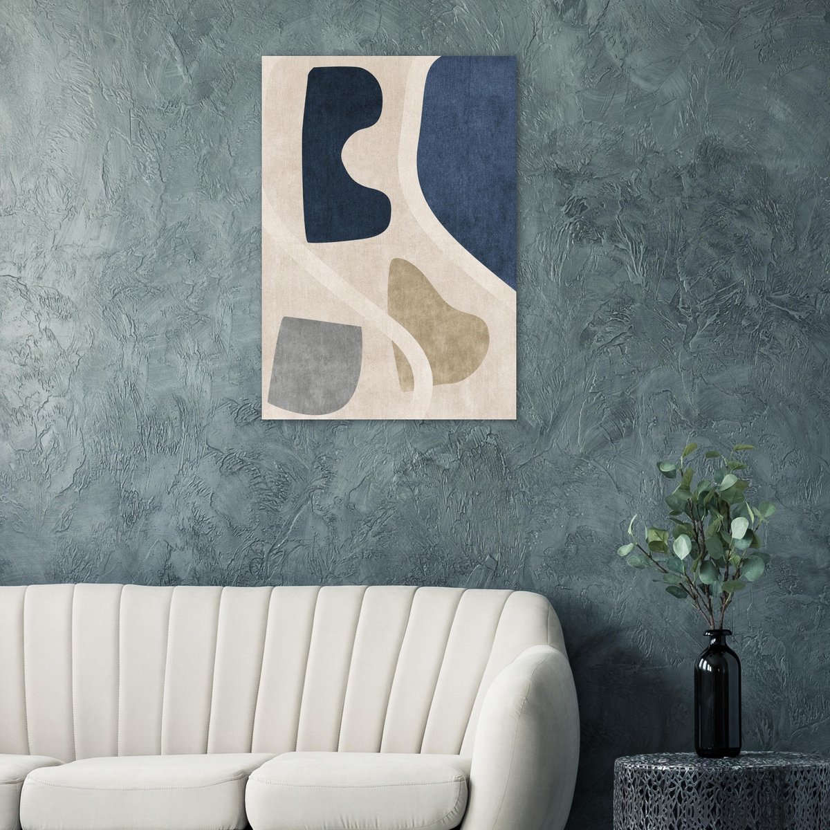 Boho – Abstract shapes Poster 70x100 cm - exclusief lijst