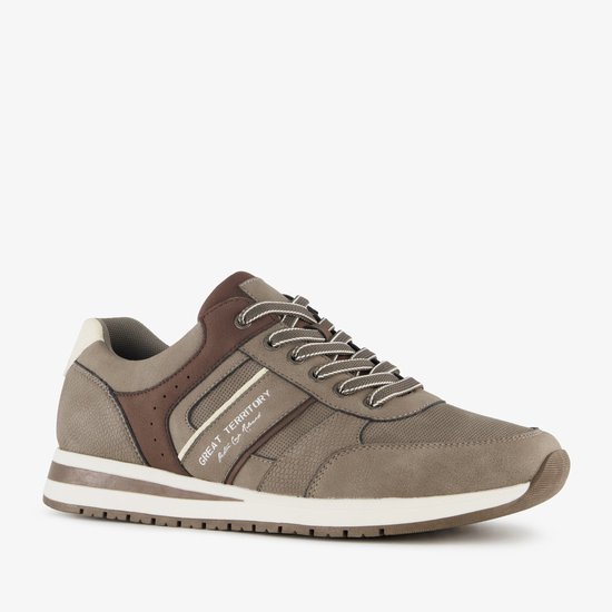 Baskets homme Blue Box beige marron - Pointure 40 - Semelle amovible