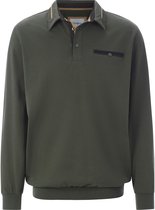 Babista herren Poloshirt Met Lange Mouwen - 44/46 - olijf - Plus Size