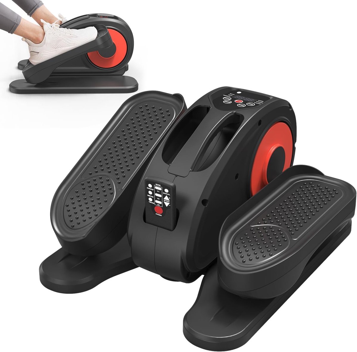 Elliptische Pedaaltrainer voor Thuis en Kantoor - Draagbaar en Antislip met Afstandsbediening