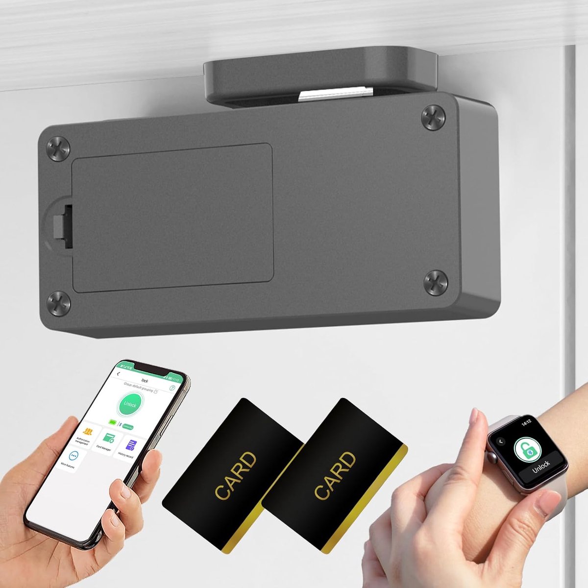 Slim Bluetooth Kastslot voor Kindveilige Opbergmeubels - Elektronisch en Veilig