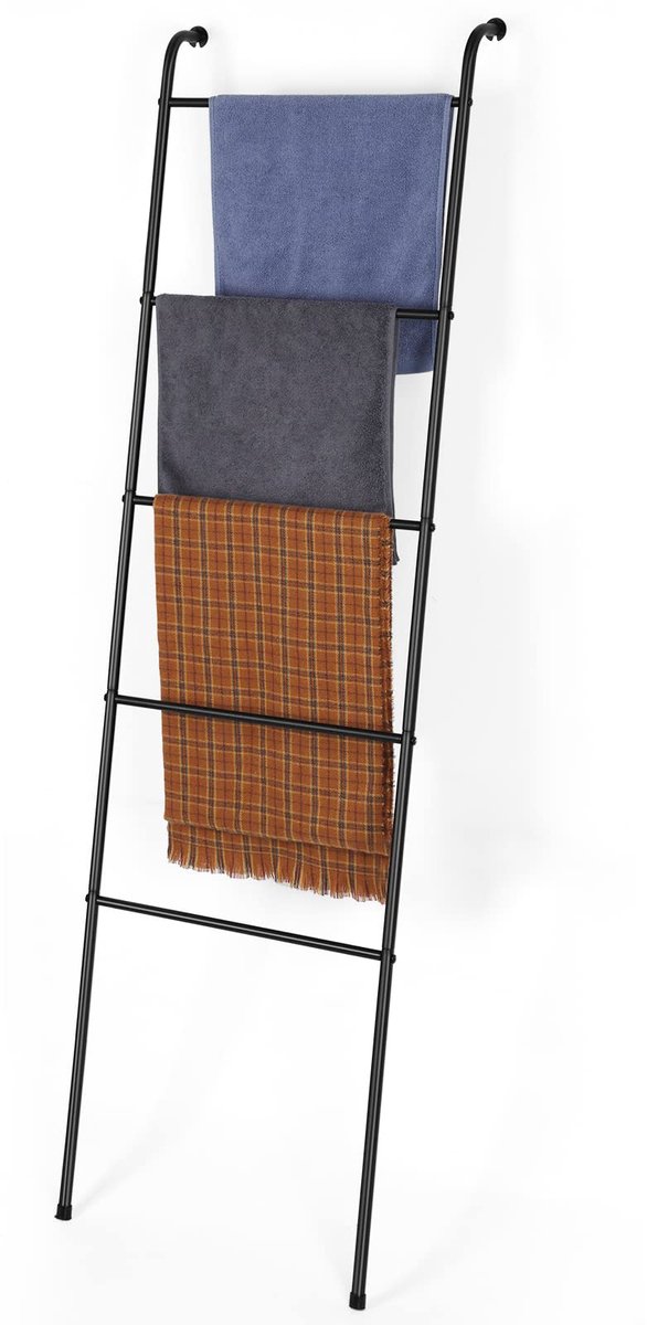 Azomor® Stijlvolle en Ruimtebesparende Dekkenladder voor Handdoeken en Dekens