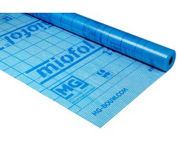 Miofol dampdoorlatende folie 125 G 1,5 per strekkende meter