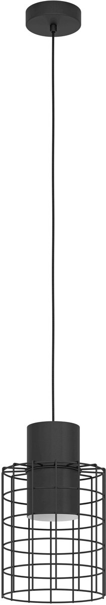 EGLO Milligan Hanglamp - E27 - industrieel - Ø 20 cm - Zwart/Wit