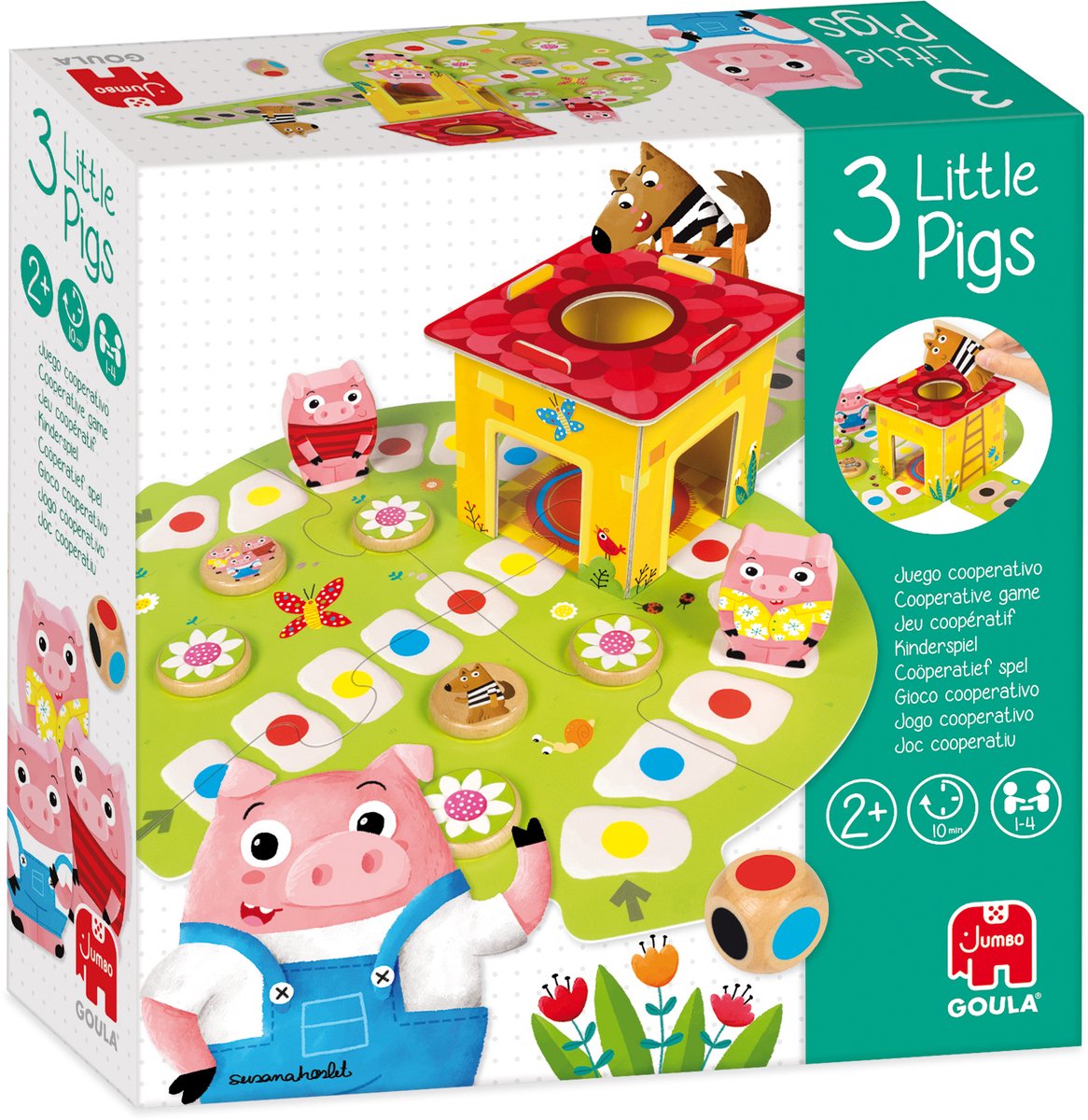 Goula Drie Kleine Biggetjes - Bordspel