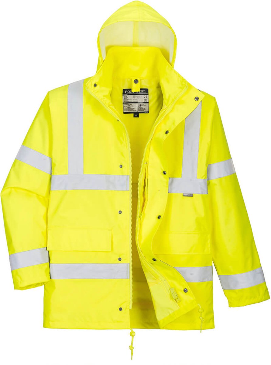 Portwest Hi-Vis 4-in-1 Verkeersjack S468 Geel