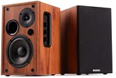 HiFi stereo set - Audizio KS02 - Boekenplank speakers - Bluetooth - Houtlook - 80W