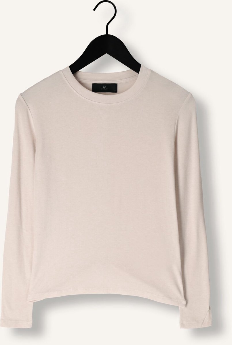 WITHBLACK Wbljosefine Ls Tee Tops & T-shirts Dames - Shirt - Creme - Maat M