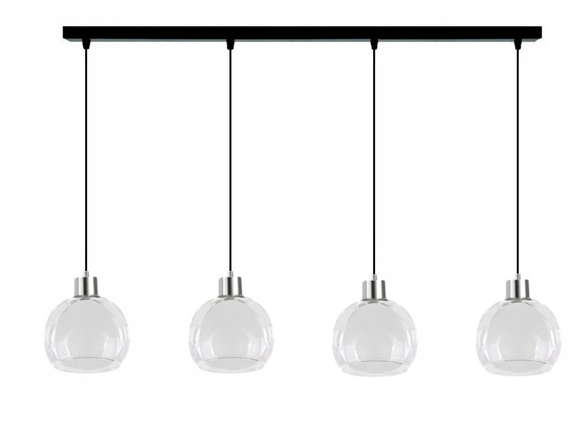 Duo 7-201 Zwarte Lampy Sufitowe Żyrandol LED E27
