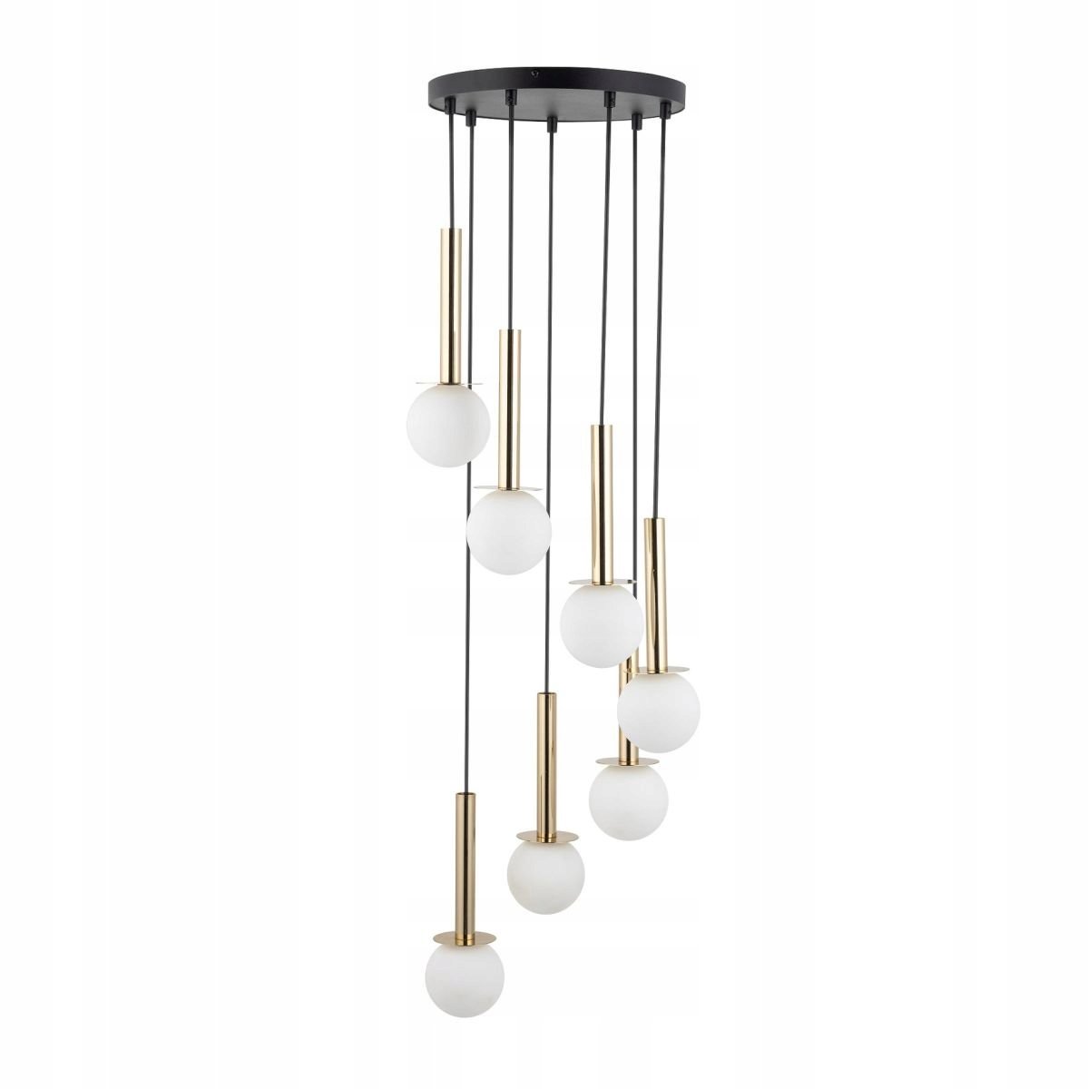 DAISY 7 Hanglamp - Melkwitte Glazen Bollen, Modern Design