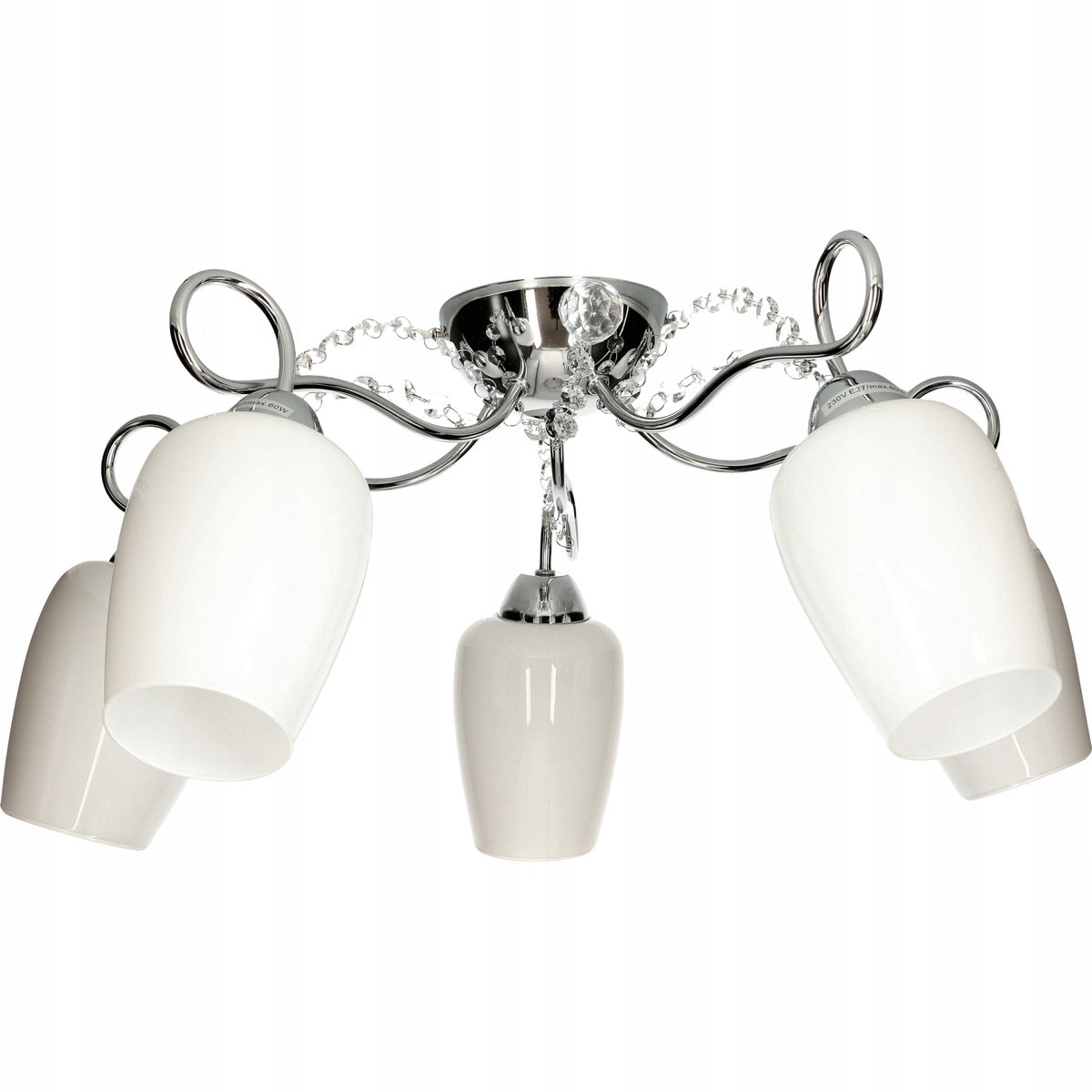 VERONA-5 Plafondlamp Chroom 5xE27 - Stijlvolle Verlichting