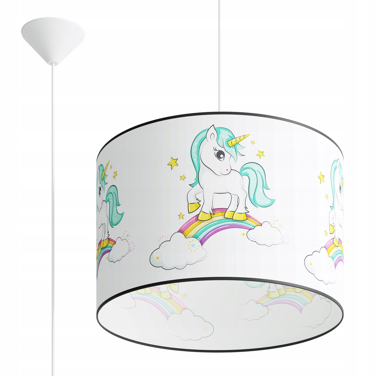 Hanglamp Eenhoorn 40cm - Decoratieve Kinderkamerlamp met E27 Fitting