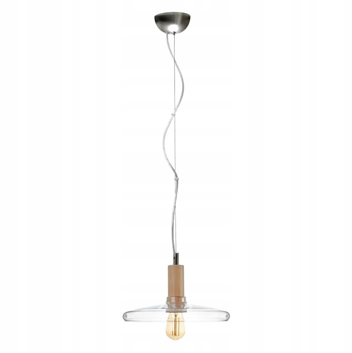 Hanglamp STARLINK - Modern Design Glas & Hout