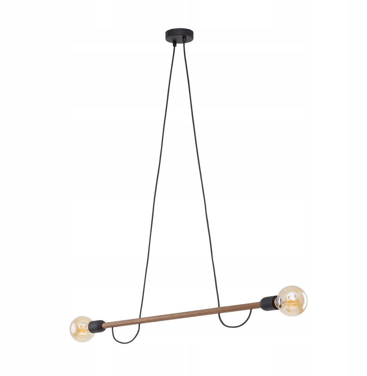 TK Lighting Helix Houten Hanglamp E27 Walnoot - Stijlvol & Modern