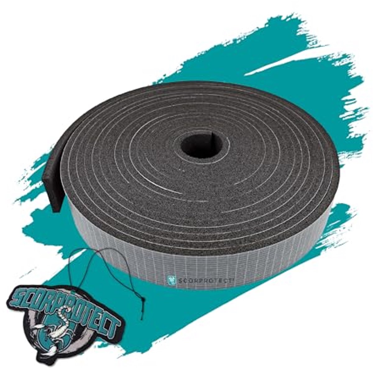 Zwart Zelfklevend Isolatiemateriaal voor Buizen en Luchtkanalen - 19 mm x 5 cm x 6 m