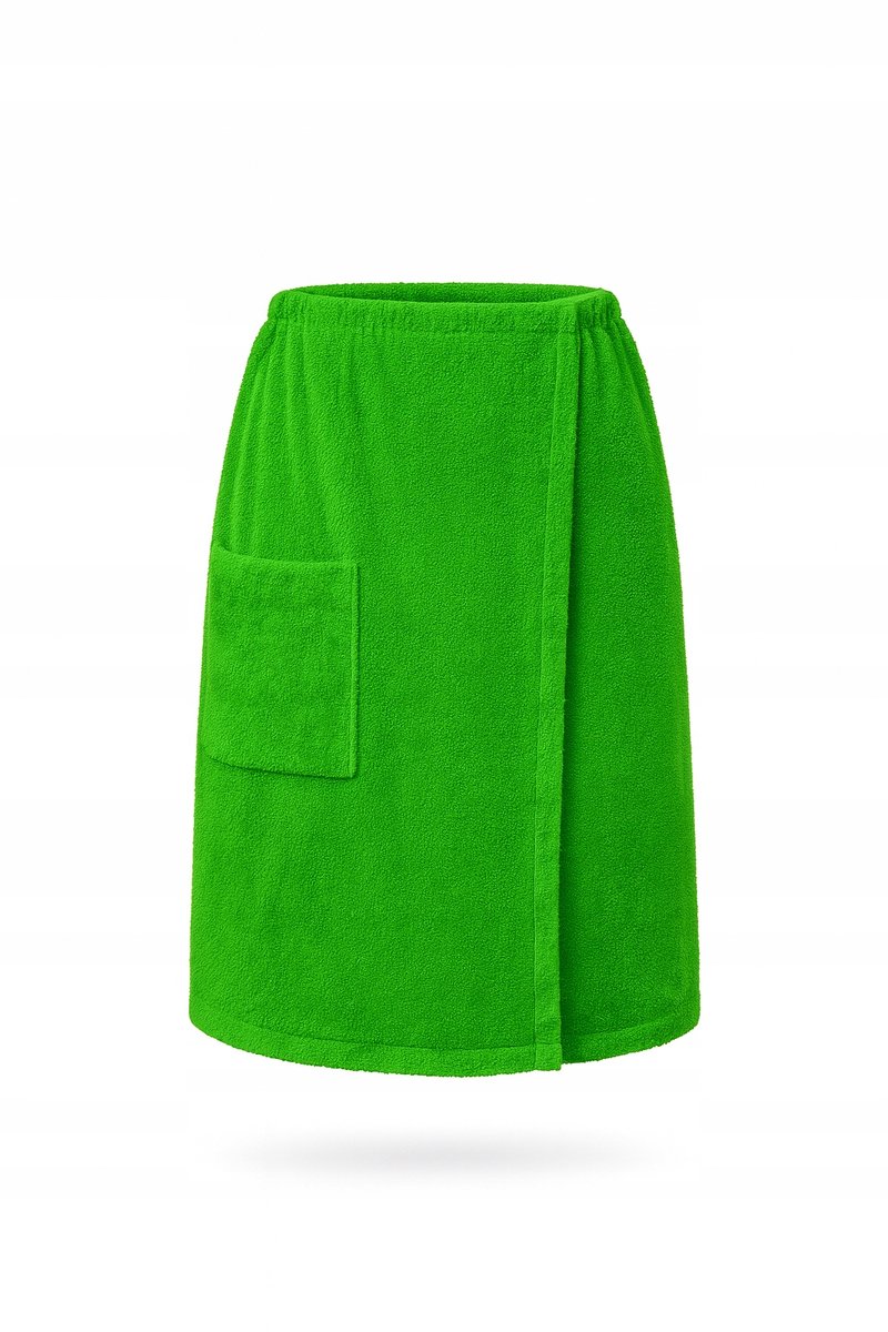 VitalHome Terry Saunakilt 100x150cm met Klittenband - Groen