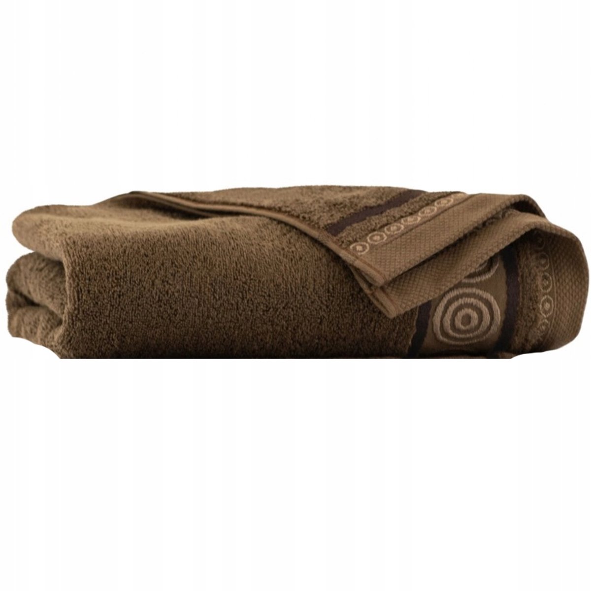 Zwoltex Rondo Handdoek 70x140cm - Zacht Egyptisch Katoen - Bruin