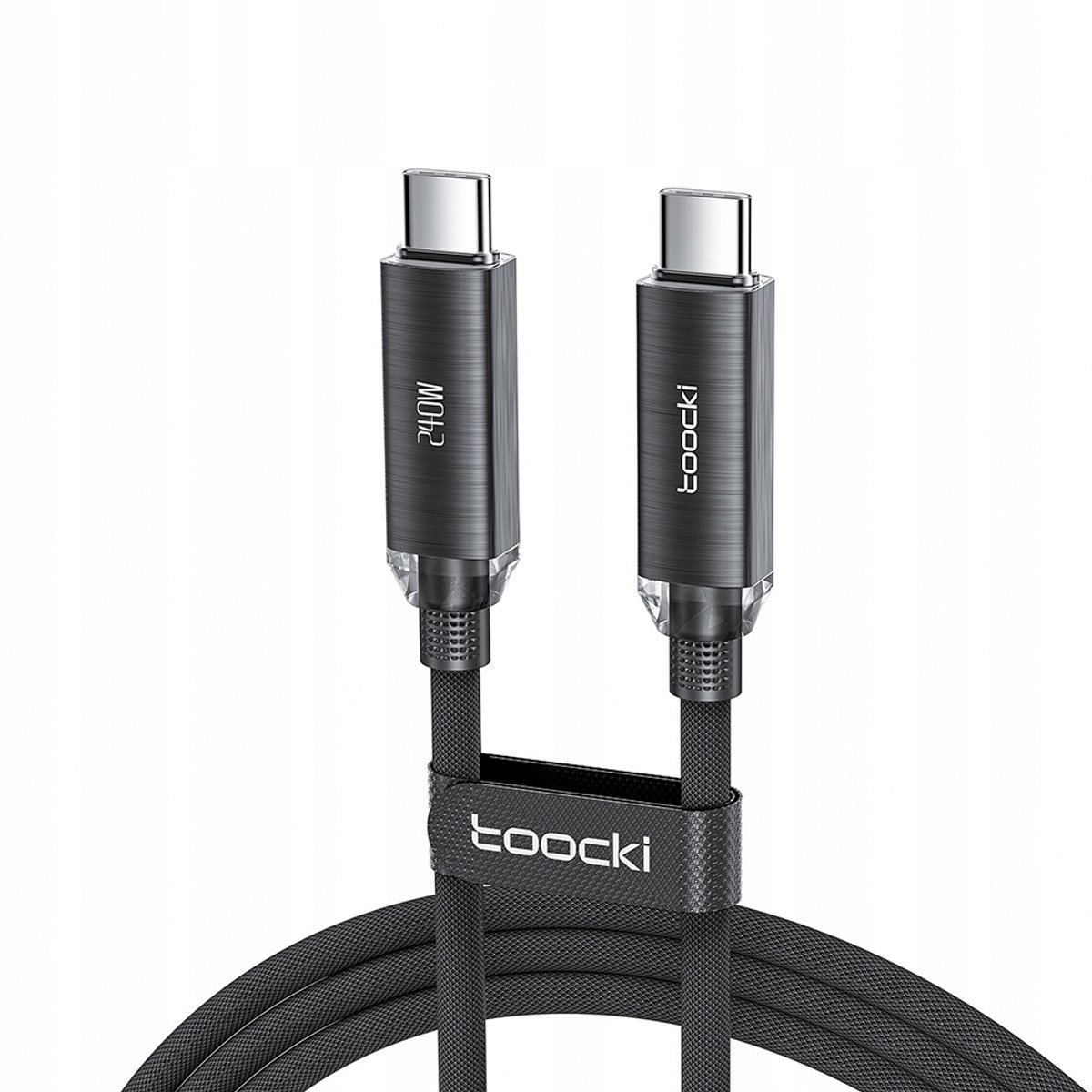Toocki USB-C PD 3.1 240W Kristal Aluminium Kabel - 2m