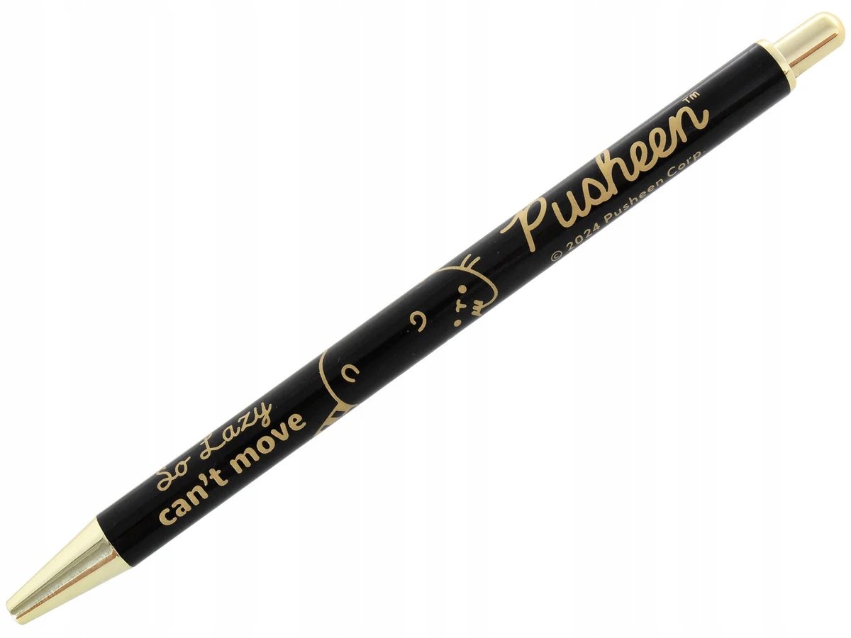 Pusheen Gouden Automatische Pen - Blauwe Inkt, 0.7mm