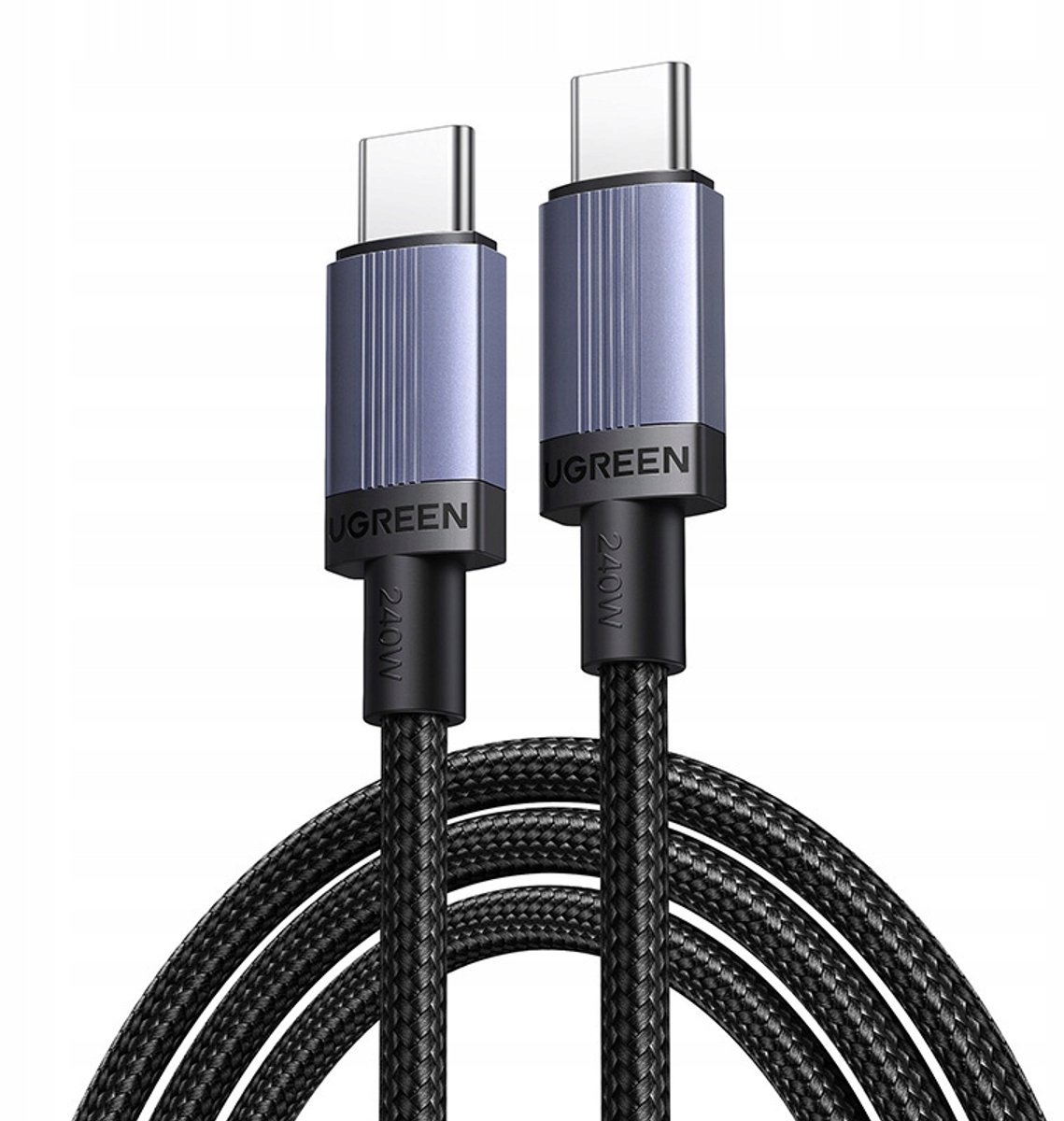 Ugreen L528 USB-C Kabel 100W 1m Grijs - Snel Laden PD 3.0 PPS