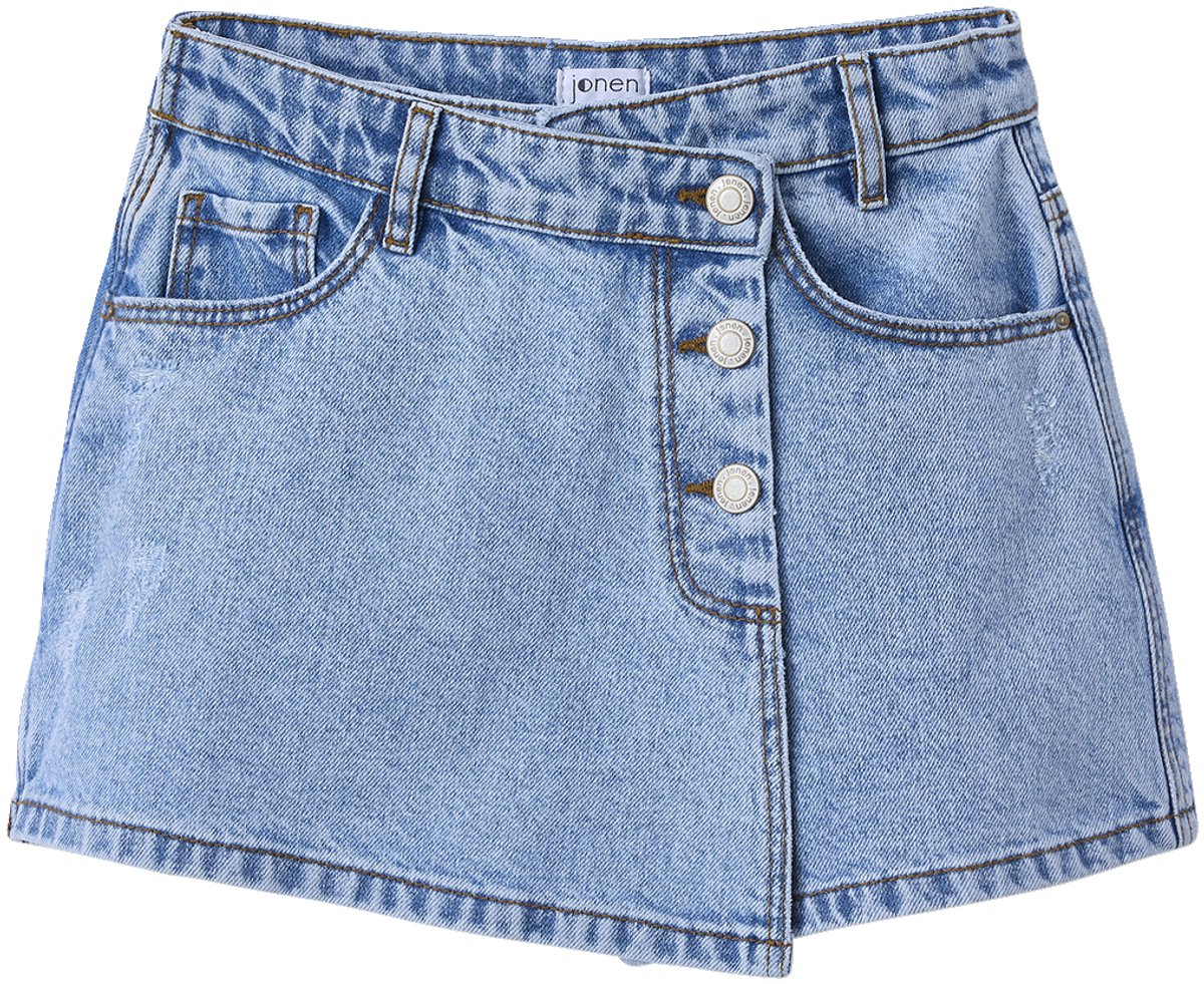 Jonen Asymmetrische jeansrok voor meisjes JONEN
