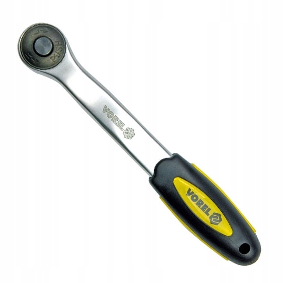 Vorel Gebogen Ratelsleutel 3/8" 200mm CrV Staal 72 Tanden