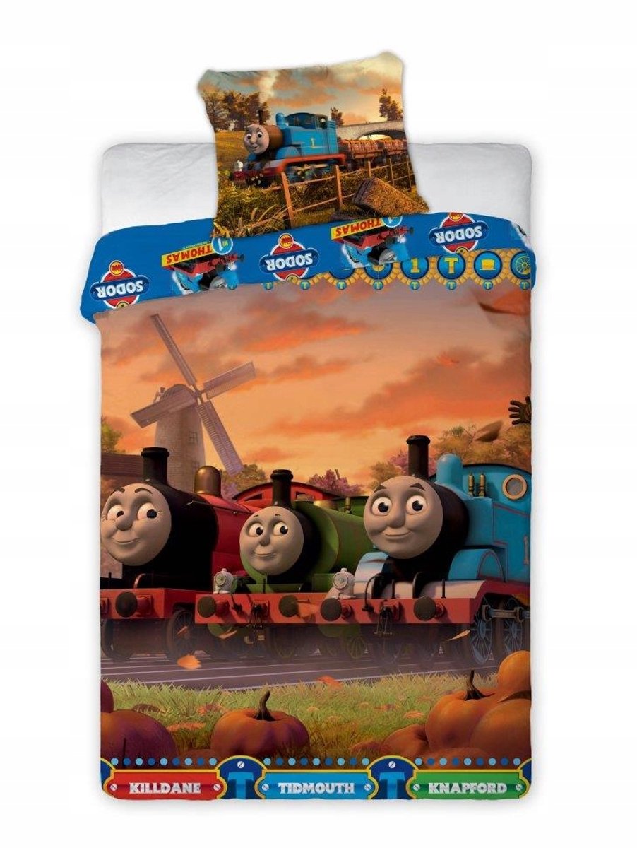Tomek & Vrienden Kinderbeddengoed Katoen 160x200cm Dubbelzijdig