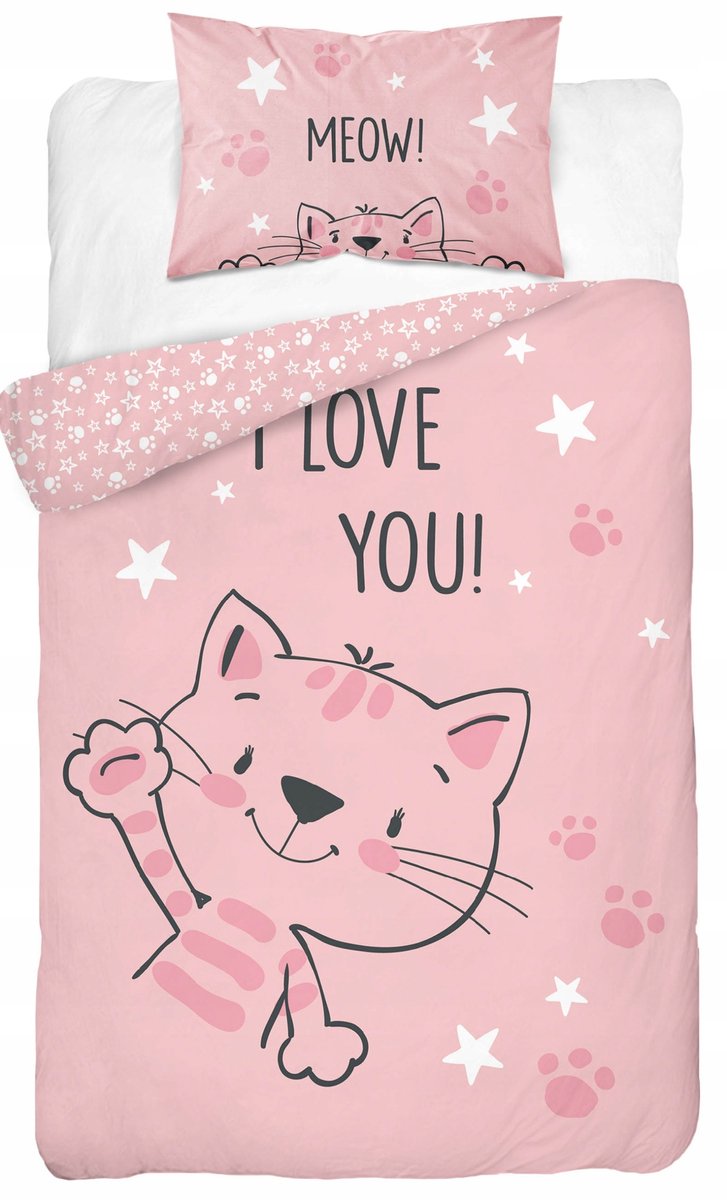 Kinderbeddengoed 100x135 cm Katoen - Schattige katten